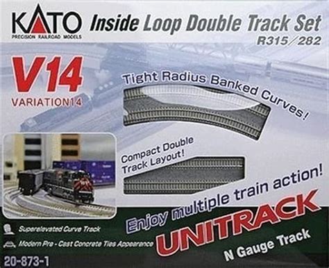 Kato Usa Model Train Products V14 Unitrack Double Track Inner Loop Set