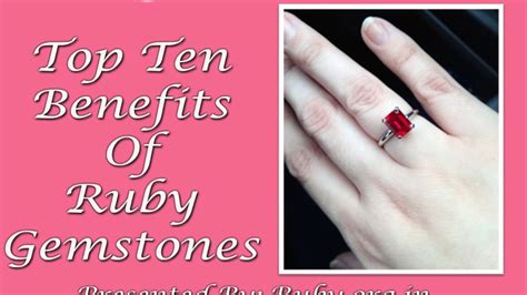 Top Ten Benefits Of Ruby Gemstones Youtube