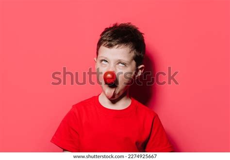 Portrait Humorous Kid Making Funny Face Stock Photo 2274925667