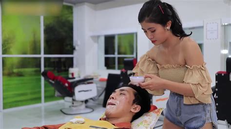 Vietnam Barbershop Massage Pretty Women Asmr ベトナムが 베트남 호치민 푸미흥 이발관 15만동 Usd 7 Youtube