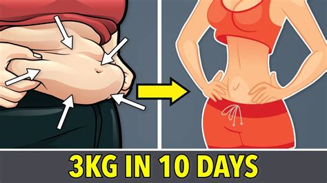 BURN BELLY FAT AND LOSE 3 KG IN 10 DAYS WEIGHT LOSS EXERCISE YouTube