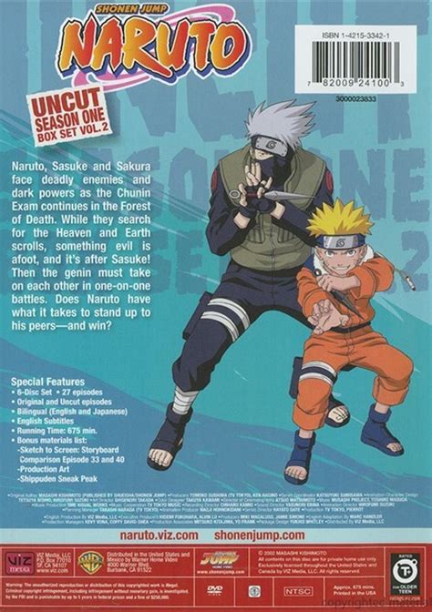 Naruto Season 1 Volume 2 Uncut Dvd Dvd Empire