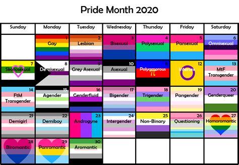 Pride Calendar R Lgbt