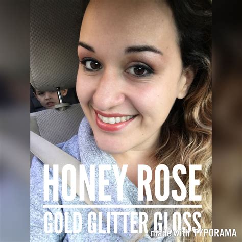 Honey Rose Gold Glitter Gloss Senegence Lipsense Distributor Lip Color