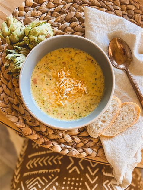 Quick And Easy Broccoli Cheddar Soup Recipe Life By Leanna