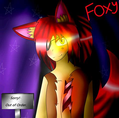 Foxy~fnaf Human Redraw By Crystalhedgiecat On Deviantart