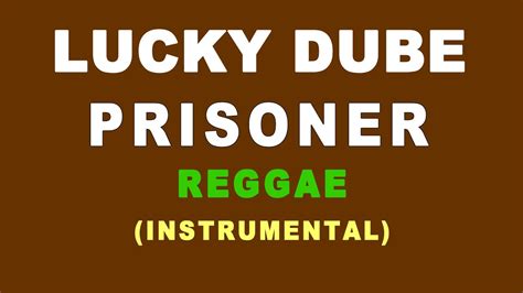 Lucky Dube Prisonerreggae Instrumental Youtube