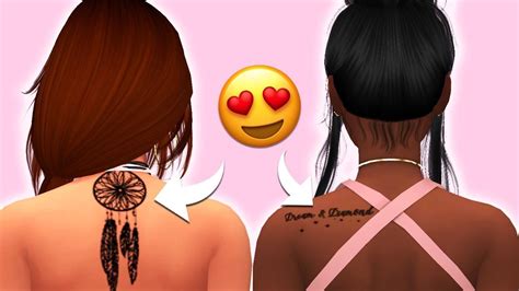 How To Create Cc Tattoos The Sims 4 Jaelles New Tatt Sims 4