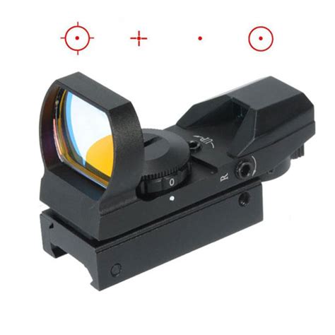 1x22x33 Red Dot Sight Fits For 20mm Rail 4 Reticle Reflex For Air Soft