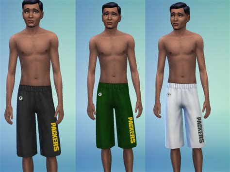 Packers Shorts For All Ages The Sims 4 Catalog