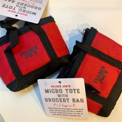 Trader Joes Bags Two Trader Joes Micro Mini Totes W Reusable