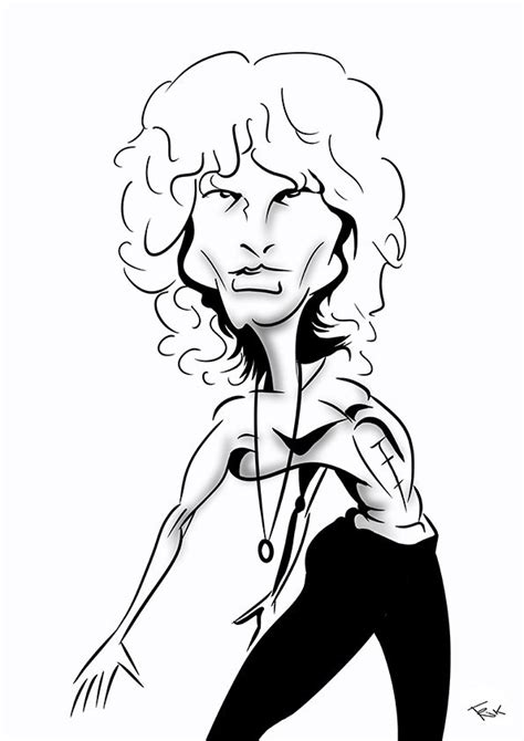 Iconic Jim Morrison Cartoon