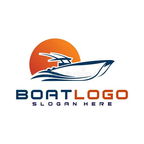 Boat Logo Vector Design Template Stock Vector Illustration Of