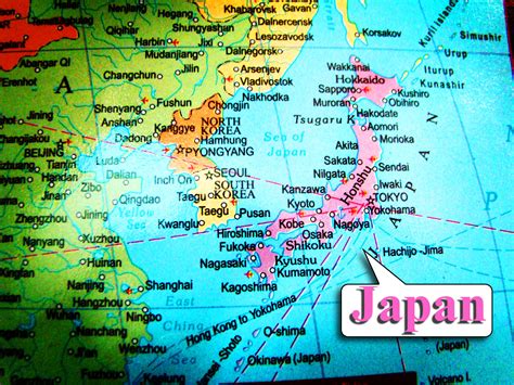It consists of 6,852 islands. Japan map