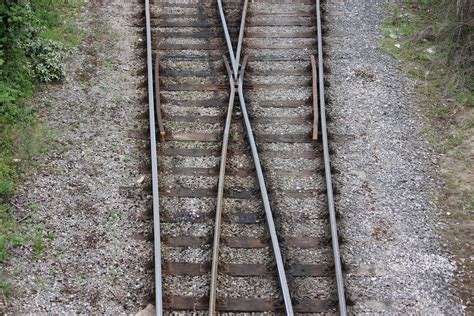 Train Tracks Junction Free Stock Photo Public Domain Pictures