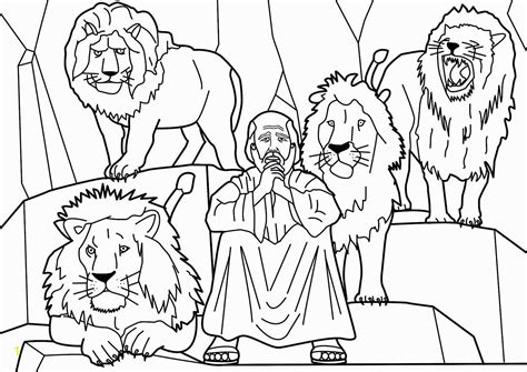 Printable Coloring Pages Daniel In The Lions Den