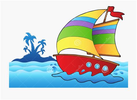 Sailing Cartoon Pictures Varen Schwimmweste Meisje Jongen Segeln