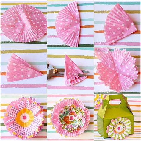 Now that warmer weather is starting to arrive, it's the create a fun summer diy wreath using cupcake liners!! DIY Cupcake Liner Flowers | Cupcake liner crafts, Cupcake liner flowers, Paper flower crafts
