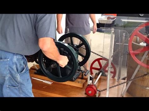 Ice Cream Maker With Antique Gas Engine Youtube