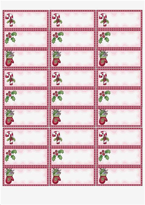 30 Christmas Address Labels Template Simple Template Design
