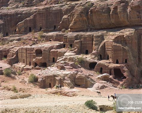 Petra Unesco World Heritage Site Stock Photo