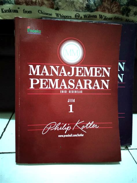 Manajemen Pemasaran Philip Kotler Edisi 11 Bhs Indonesia Buku