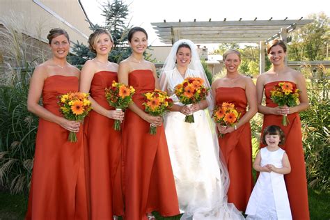 Pin By Erin Maixner On Future Wedding Burnt Orange Wedding Dress