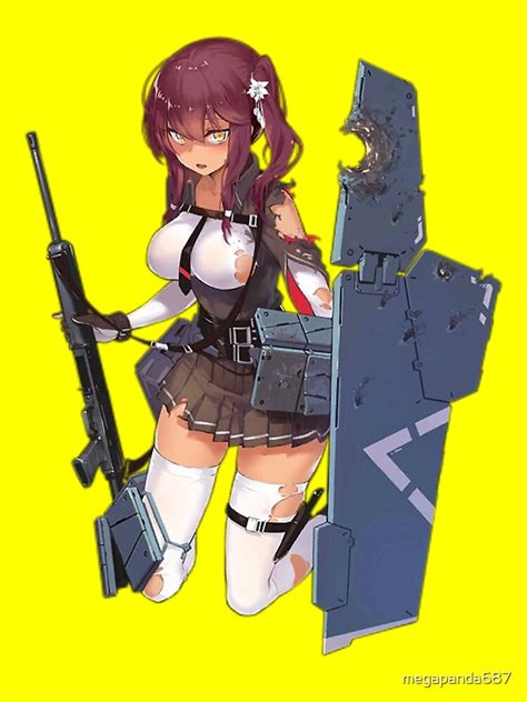 Saiga Girl S Frontline Sexy Anime Chick Damaged Framed Art Print For Sale By