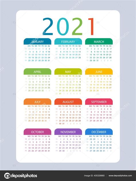Are you looking for a free printable calendar 2021? Календарная Сетка По Месяцам 2021-2021 • Printable Blank ...