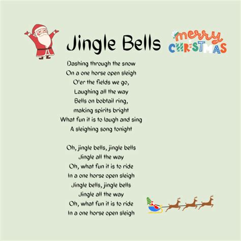 Jingle Bells Printable Lyrics Origins And Video