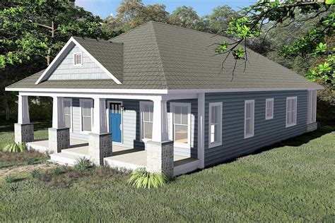 Southern Cottage With Porches In Front And Back 25001dh