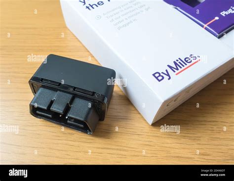 car insurance black box provided by ByMiles company Stock Photo - Alamy