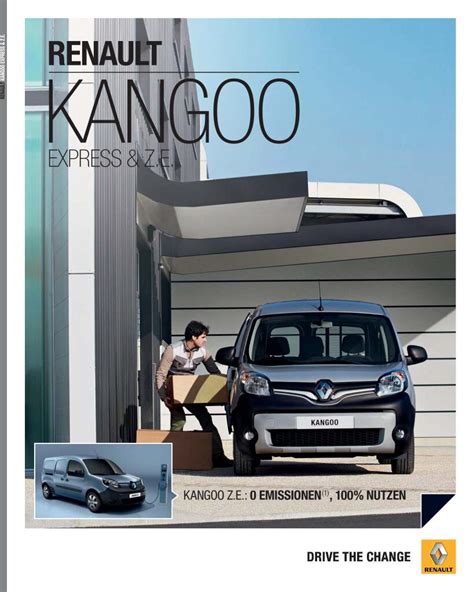 Renault Kangoo Express Ze Ch Pdf Mb Data Sheets And