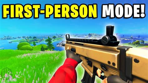 Trying The New First Person Mode In Fortnite Secret Youtube