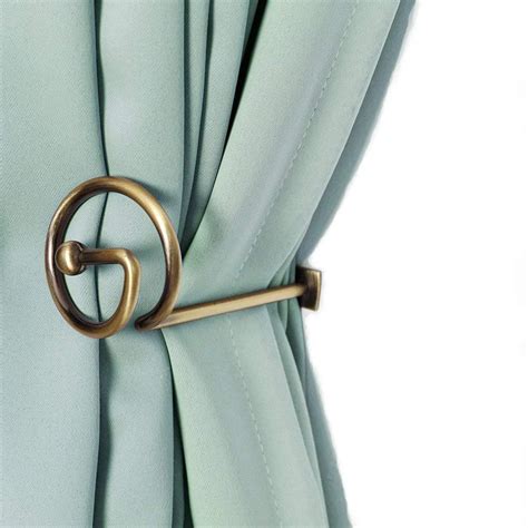 Curtain Holdbacks Window Decorative Hook Draperies Metal Set Of 2