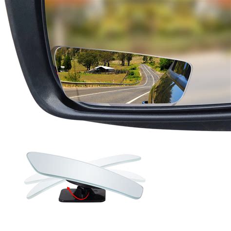 Frameless Blind Spot Mirror Rectangular 35 Convex Glass Mirror Pack Of 2 Ebay