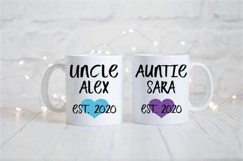 Aunt And Uncle Mug Set Uncle Mug Aunt Mug Auntie Mug Etsy