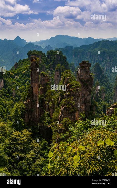 View In Wulingyuan Scenic And Historic Interest Area In Hunan Province