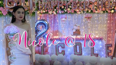 Nicole S 18th Birthday Simple Debut Decoration You