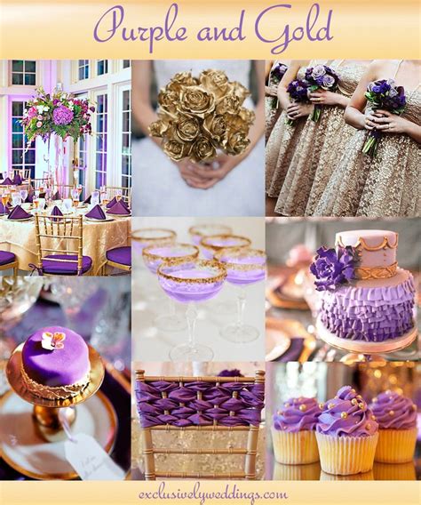 Purple And Gold Wedding Colors