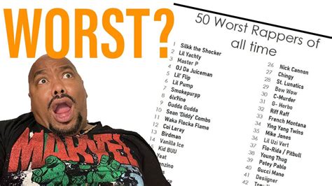 50 Worst Rappers Of All Time List Reaction Talking Facts Youtube