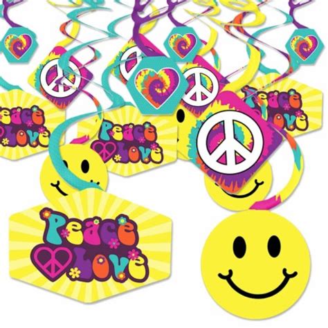 Big Dot Of Happiness 60s Hippie 1960s Groovy Hanging Decor Party
