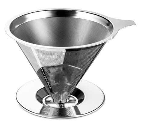 Osaka Stainless Steel Pour Over Cone Dripper Reusable Coffee Filter
