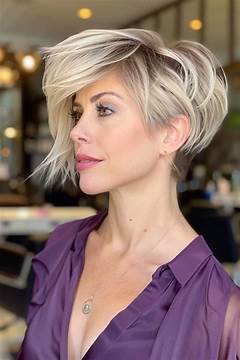 Short Stacked Pixie Cut