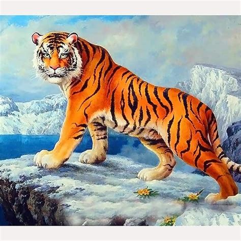 Bimkole D Diamond Painting Kits For Adults Iceberg Tiger By Number