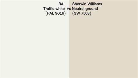 Ral Traffic White Ral Vs Sherwin Williams Neutral Ground Sw