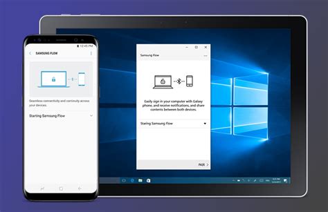 You can authenticate your tablet/pc with your smartphone, share content between devices, and sync windows 10 users can find the samsung flow app on the windows app store. How to unlock a Windows 10 PC with the Samsung Galaxy S8