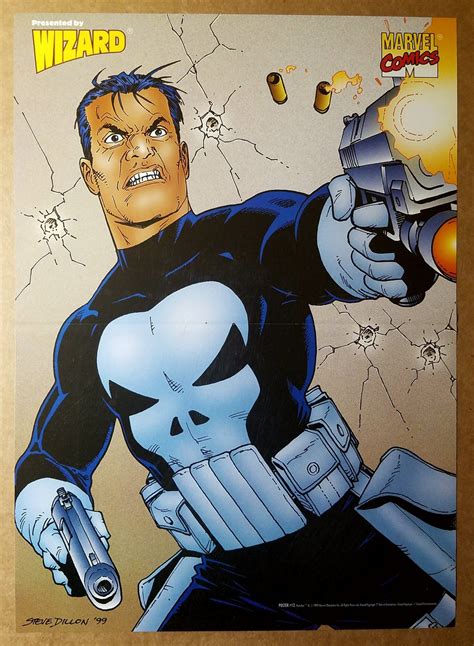 The Punisher Marvel Comic Poster By Steve Dillon