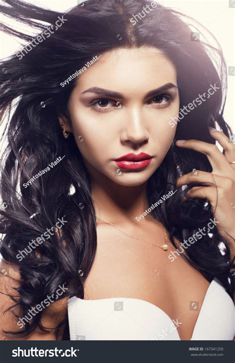 Beautiful Young Girl Black Hair Stock Photo 167341250 Shutterstock