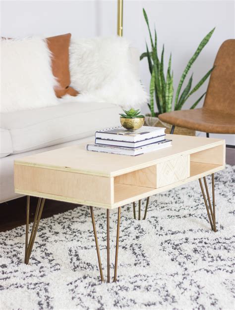 Pouring concrete over plywood can be even more challenging than installing plywood over concrete. DIY Plywood Coffee Table - Erin Spain